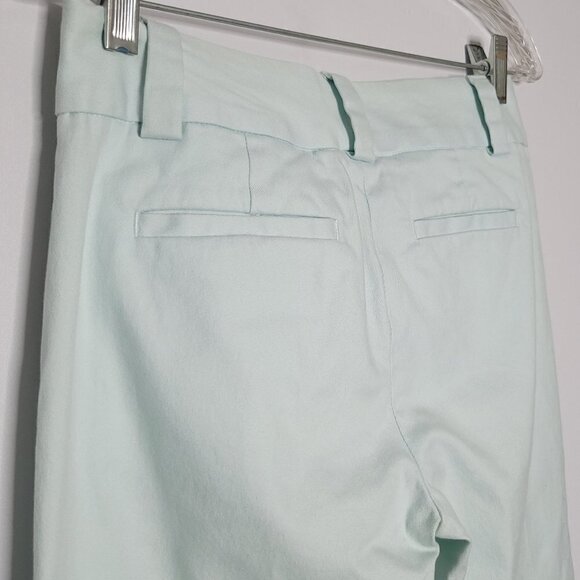 Gap Soft Girl Ice Blue Wide Leg Mid Rise Cotton Trousers Women's Size 2 - Picture 5 of 13